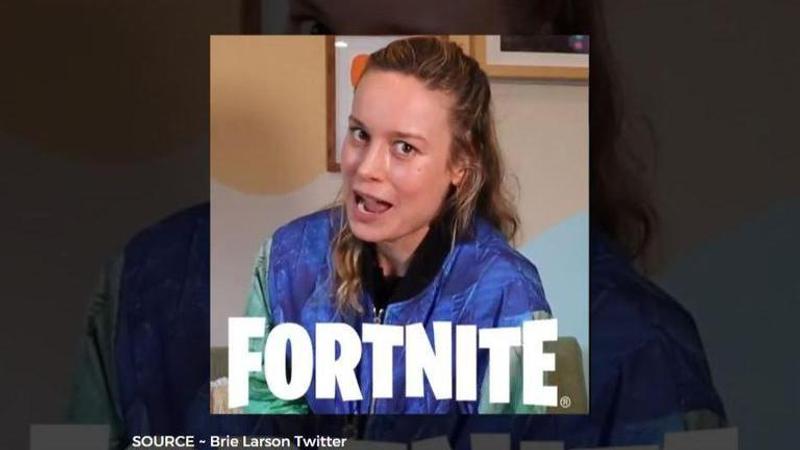 does brie larson play fortnite