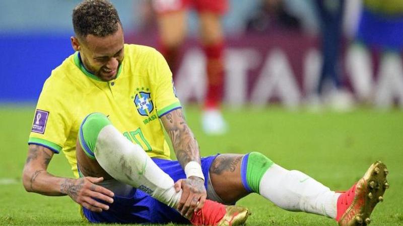 Neymar ankle injury, FIFA World Cup, Brazil vs Serbia