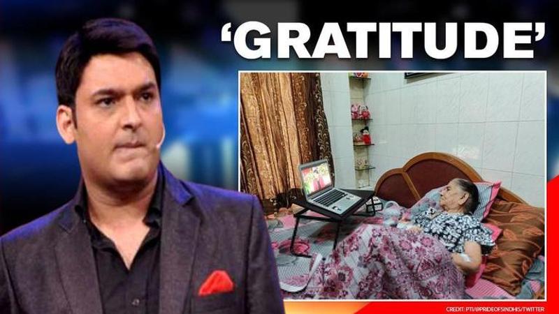 Kapil Sharma expresses gratitude to 82-year-old TKSS fan for her love towards the show