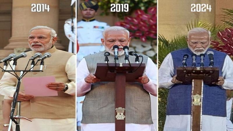 Narendra Modi Takes Oath as India’s Prime Minister for Record Third Term