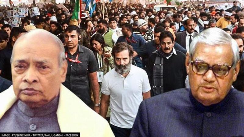 Atal Bihari Vajpayee, PV Narasimha Rao and Rahul Gandhi