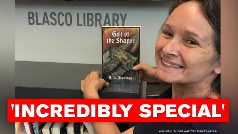 Author DL Jennings’ mom finds his book in library, her 'proud' smile is winning hearts