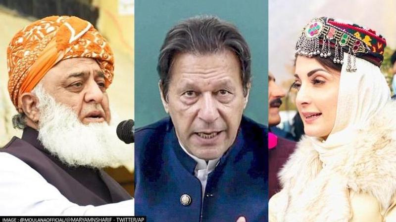 Fazlur Rehman, Imran Khan, Maryam Nawaz