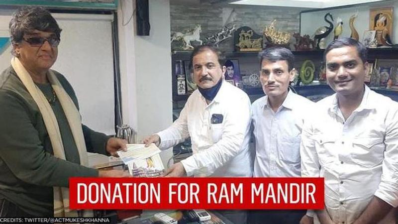 'Mahabharat' actor Mukesh Khanna gives Rs 1.11 lakh cheque for Ram Mandir construction