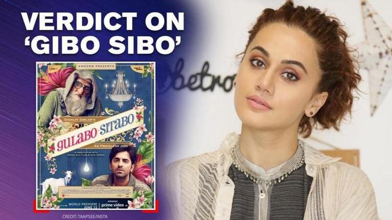 Gulabo Sitabo: Taapsee has one word for Big B & query for Ayushmann as she reviews movie