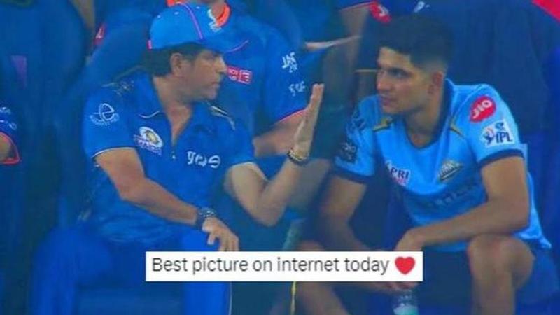 Sachin Tendulkar and Shubman Gill