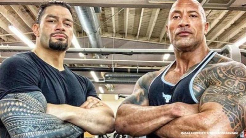 roman reigns and The Rock
