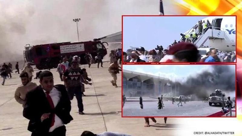 Yemen: 10 killed as twin blasts rock Aden airport, ministers blame Hauthis