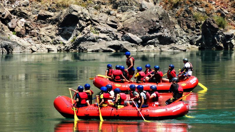 River rafting in India