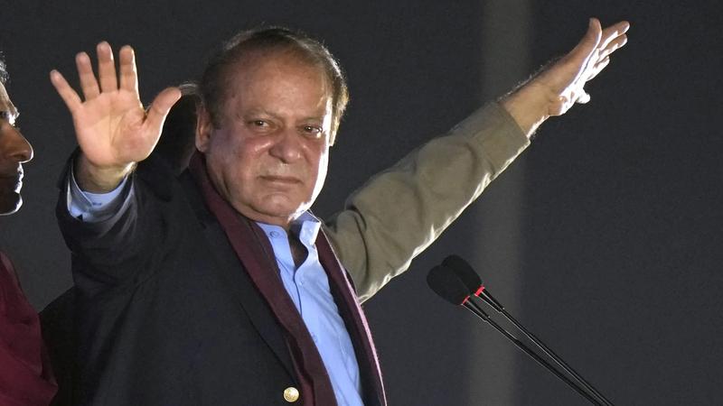 Former Pakistani Prime Minister Nawaz Sharif