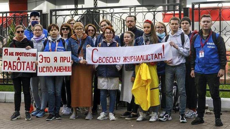 Belarusian journalists face charges for covering protests