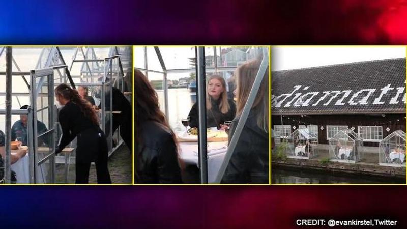 Amsterdam: Restaurant makes 'quarantine greenhouses' for customers amid COVID-19