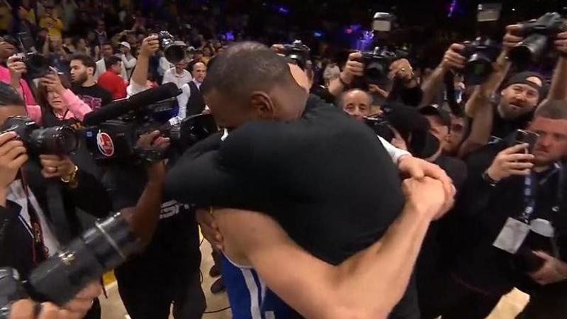 NBA Play-offs: Lebron James consoles Steph Curry after Lakers eliminate Warriors- WATCH