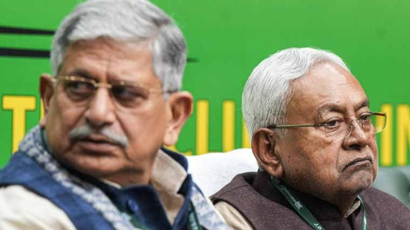 Bihar CM Nitish Kumar and Lalan Singh