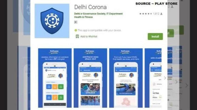 delhi corona app