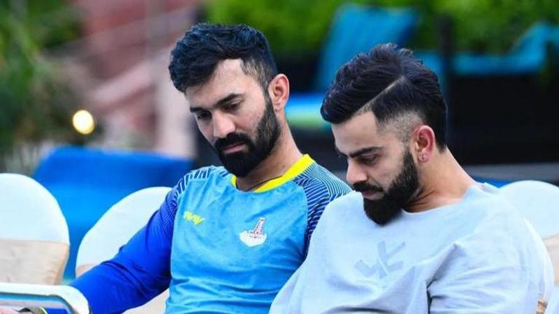 WTC Final: Dinesh Karthik lands in London, shares first look of 'The Oval' pitch