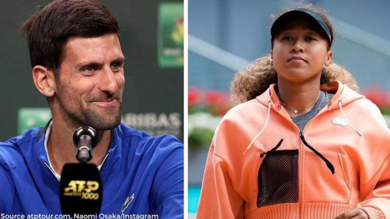 Novak Djokovic and Naomi Osaka