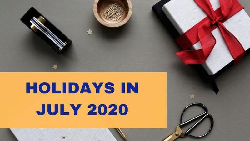 holidays in july 2020