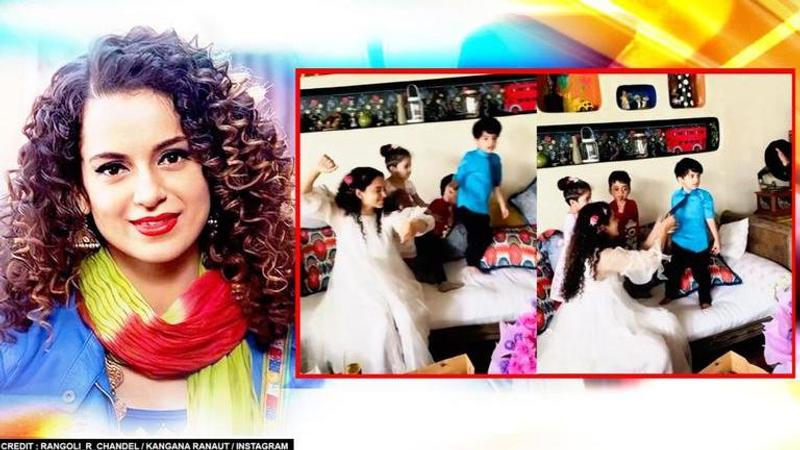 Kangana Ranaut dances like a child with nephew Prithvi on her New Year brunch. Watch