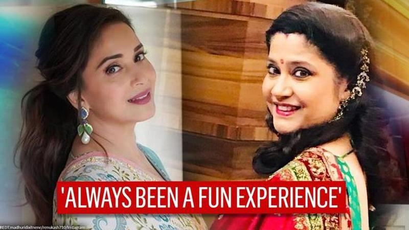 Madhuri Dixit shares beautiful b'day wish for 'Hum Aapke Hai Koun' co-actor Renuka Shahane