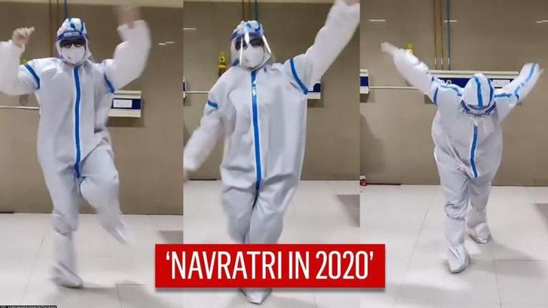 Doctor performs Garba covered head to toe in PPE amid COVID-19 I Watch