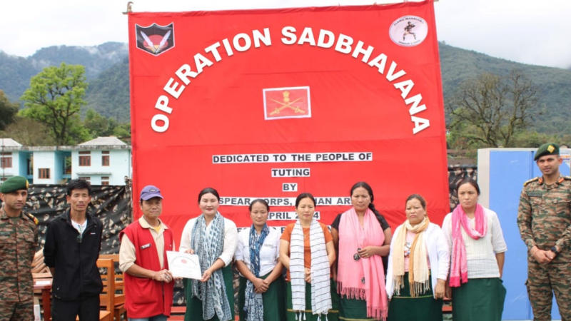 Operation Sadbhavana in Tuting, Arunachal Pradesh