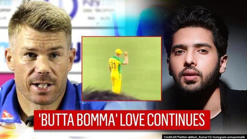 David Warner continues 'Butta Bomma' love on boundary line, singer Armaan Malik reacts