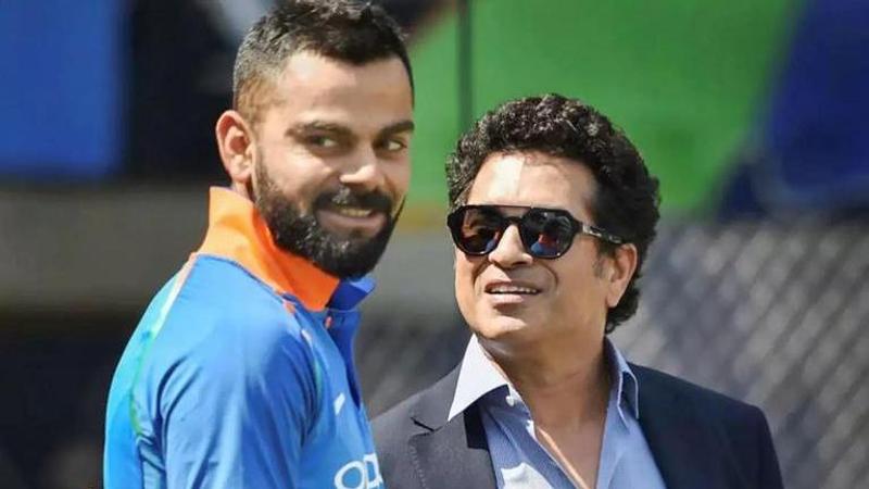 Sachin Tendulkar and Virat Kohli