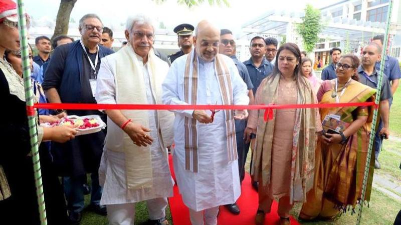 Amit Shah lays foundation stone of 'Balidaan Stambh' in Srinagar