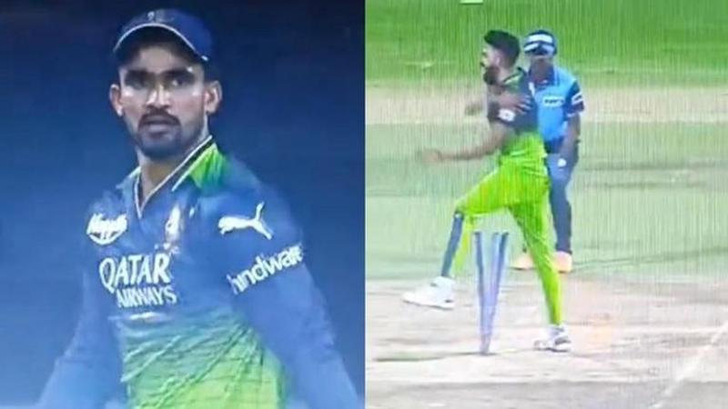 RCB vs RR: Mohammed Siraj abuses Mahipal Lomror after missing run-out chance - WATCH