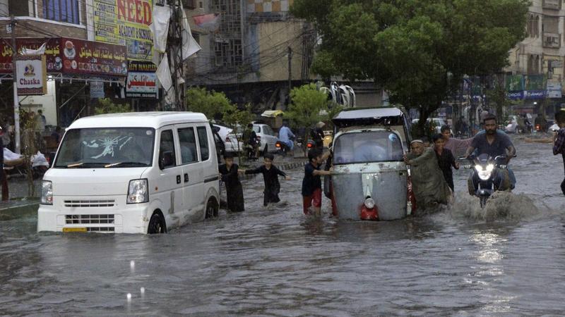 Winter rains have triggered landslides in parts of Pakistan. 