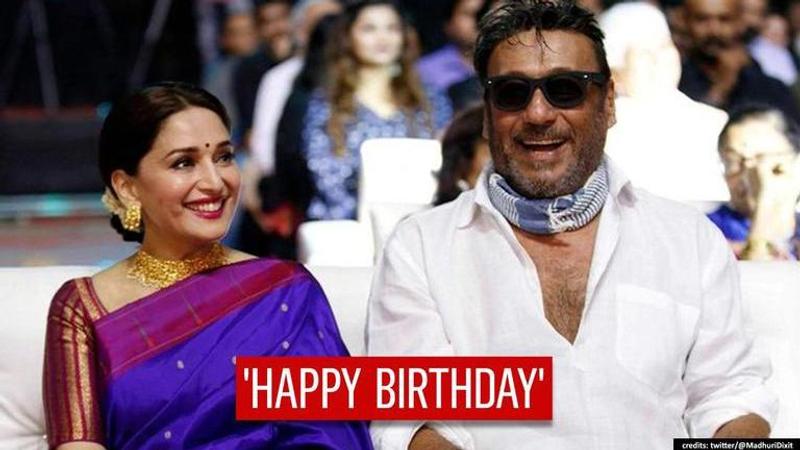 Madhuri Dixit-Jackie Shroff enjoy sweetest exchange on latter's birthday; fans shower love