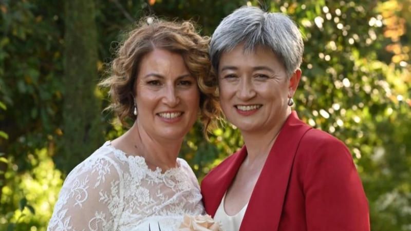 Australian Foreign Minister Penny Wong marries her long time partner