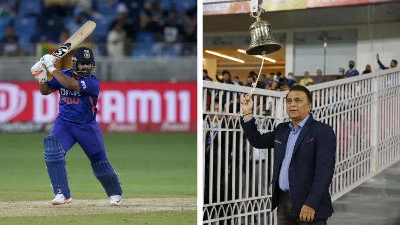 Rishabh Pant and Sunil Gavaskar