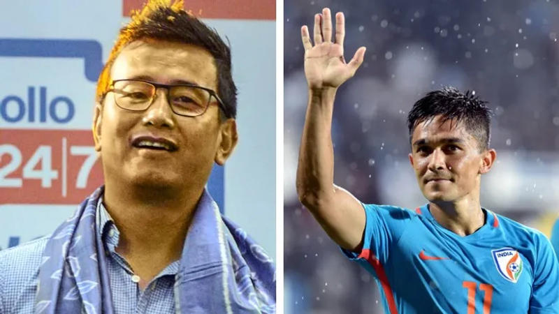 Bhaichung Bhutia and Sunil Chhetri