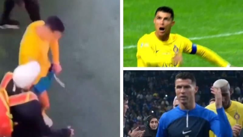 Cristiano Ronaldo gets furious 