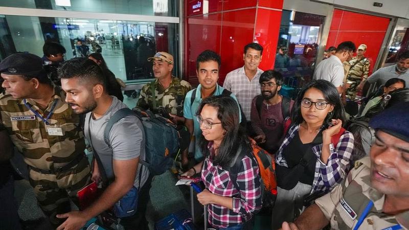 Indian evacuated from Israel