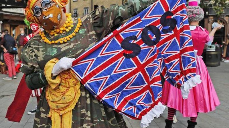 Pantomime dames parade for support in London