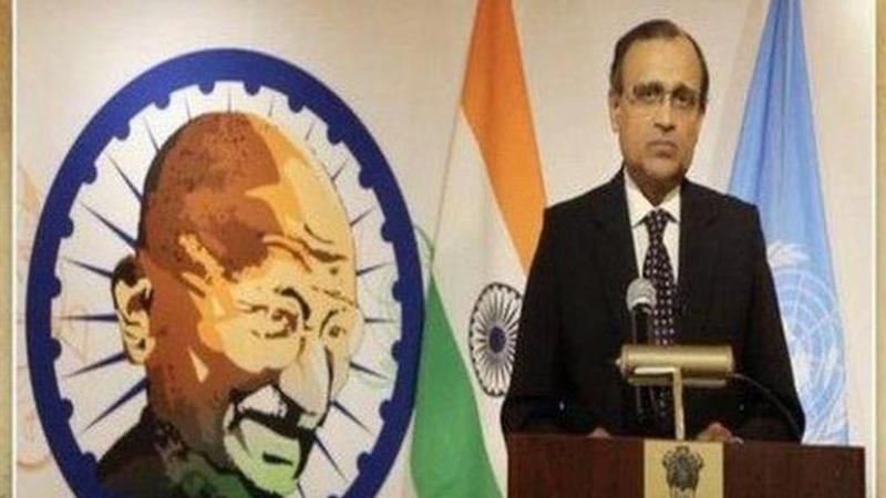 Indian Envoy to UN addresses a virtual event