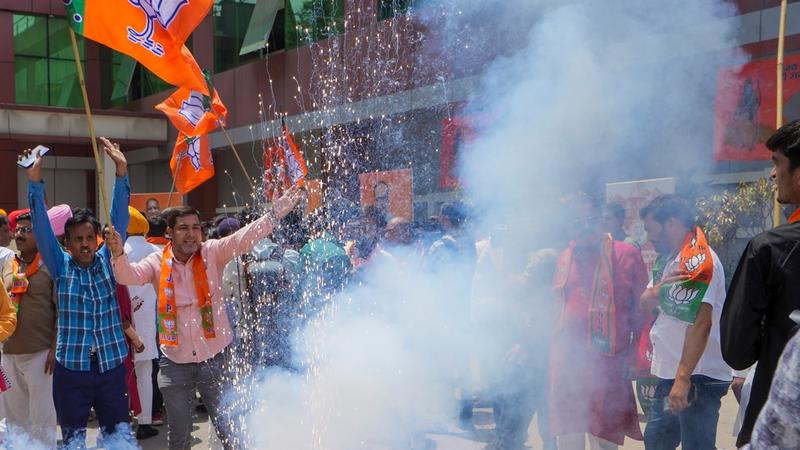 BJP win celebrations