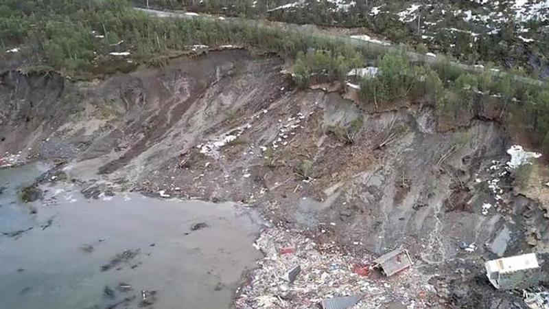 Landslide in Arctic Norway sweeps away 8 homes