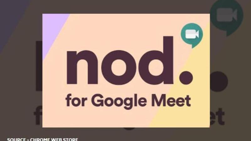 nod reactions for google meet