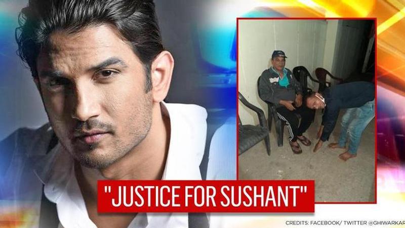 Sushant Singh Rajput's father clicked with SSR's friend in Patna; fans get emotional