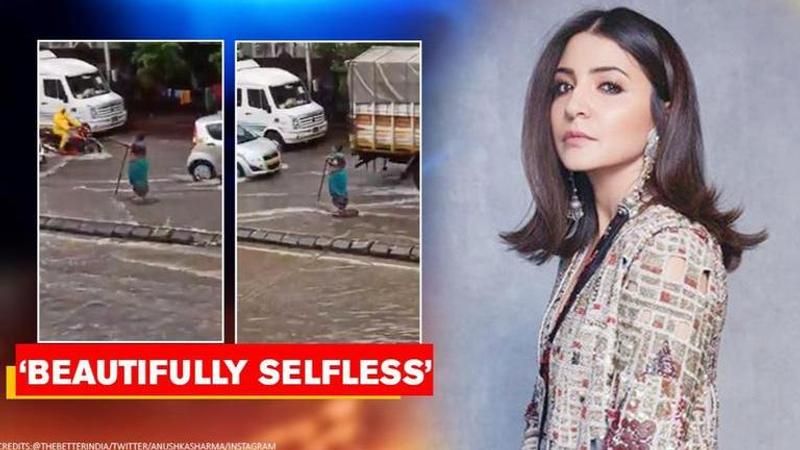 'Deep Respect': Anushka Sharma hails Mumbai woman for standing 5 hours on waterlogged road