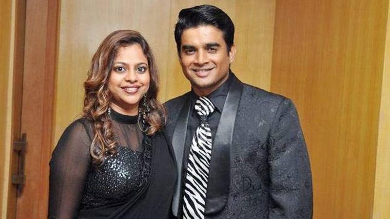 R Madhavan and his wife