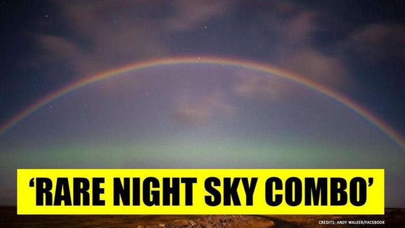 'Double moonbow' pictures with northern lights in Scotland leaves netizens awestruck