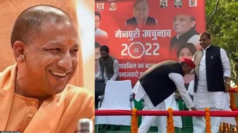 UP CM Adityanath takes jibe at Akhilesh-Shivpal reunion.