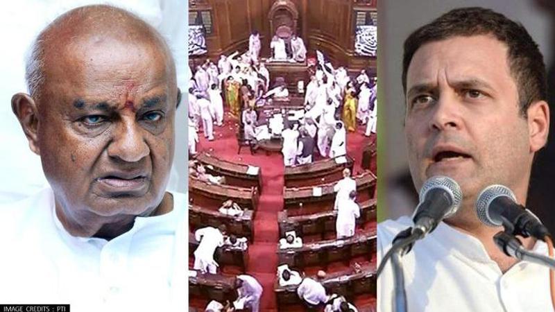 Deve Gowda, Rahul Gandhi