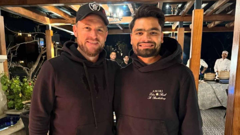 Brendon McCullum and Rinku Singh