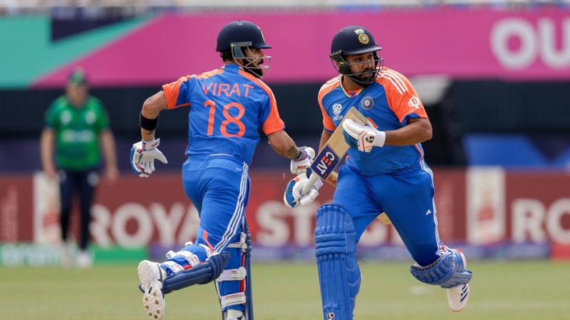 Virat Kohli and Rohit Sharma opening the batting for Team India vs Ireland at T20 World Cup 2024 